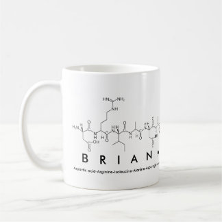 Caneca De Café Mirana peptide name mug