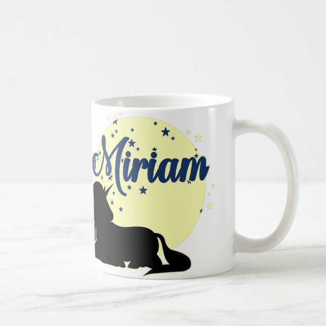 Caneca De Café Miriam nome nome de baptismo taça (Direita)