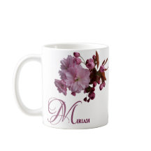 Miriam personalizável nome rosa rosa-flores boho