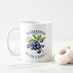 Caneca De Café Mirtilo Vintage – Fruta Botânica
