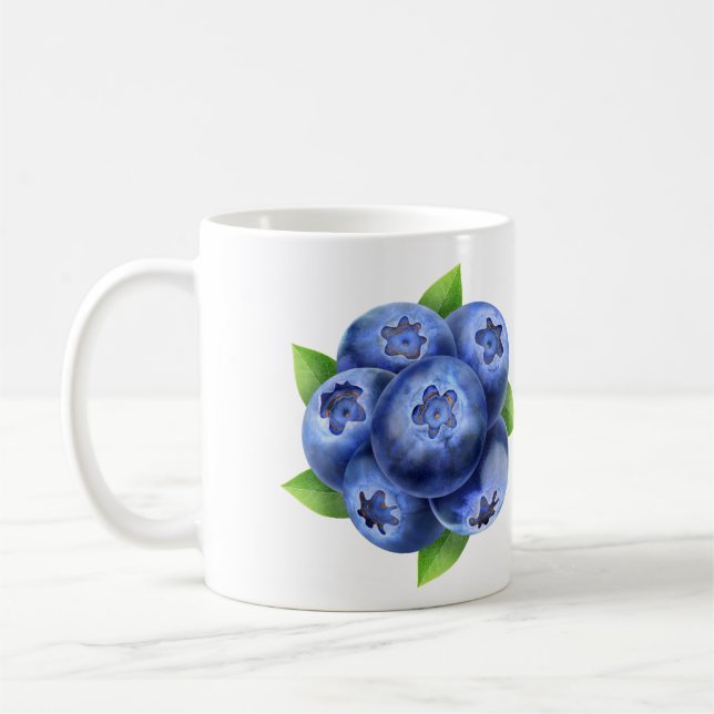 Caneca De Café Mirtilos (Esquerda)