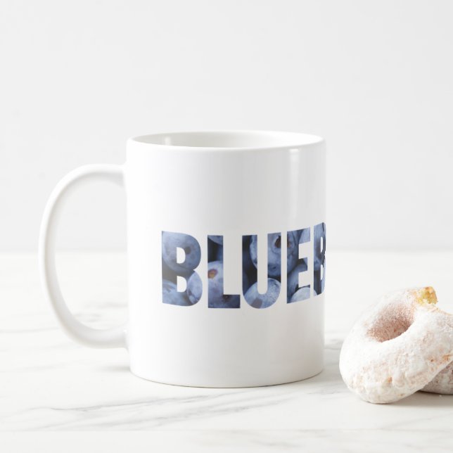 Caneca De Café Mirtilos (Com Donut)