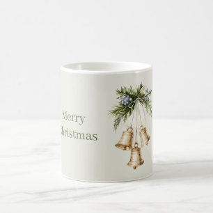 Caneca De Café Mirtilos Sinos Dourados Natal