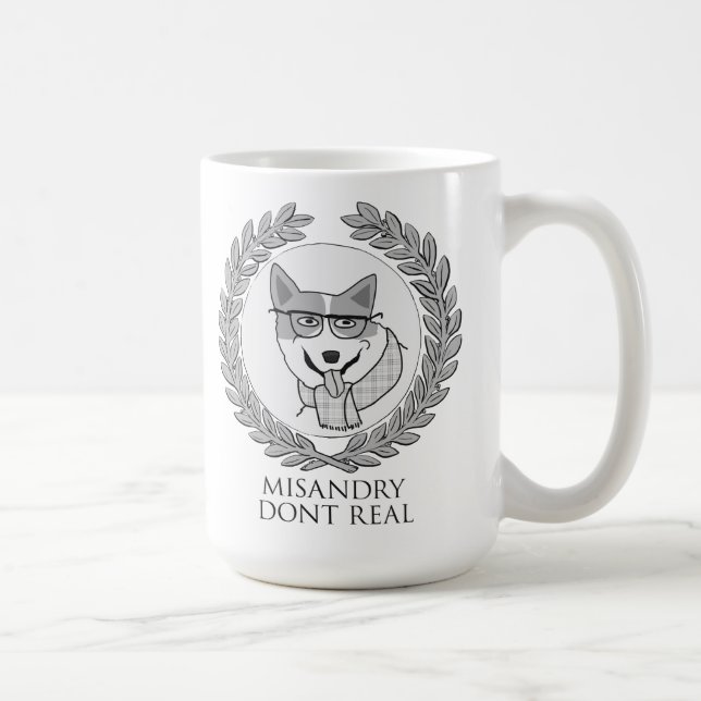 Caneca De Café MISANDRY FAZEM NÃO REAL no café do ur (Direita)