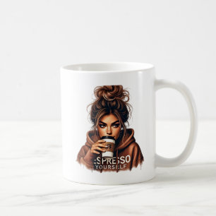 Caneca De Café Mischievk Smirk - Garota Na moda