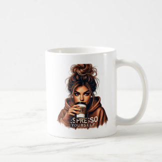Caneca De Café Mischievk Smirk - Garota Na moda
