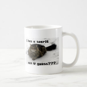 Caneca De Café Mischievous Maine Coon na neve