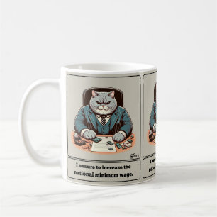 Caneca De Café Mischievous Meows: O Político Do Gato Crafado