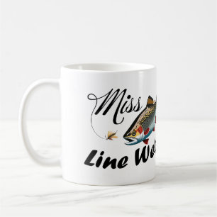 Caneca De Café Miss Line Wetter Truta Arco-Íris