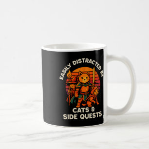 Caneca De Café Missão Paralela de Gato Gatos Engraçados Jogador d