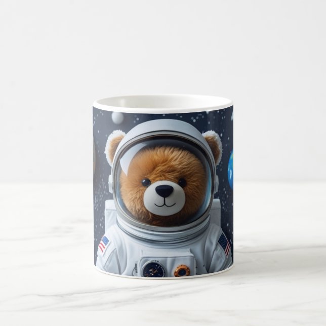 Caneca De Café Mission Ready Teddy Astronaut (Centro)