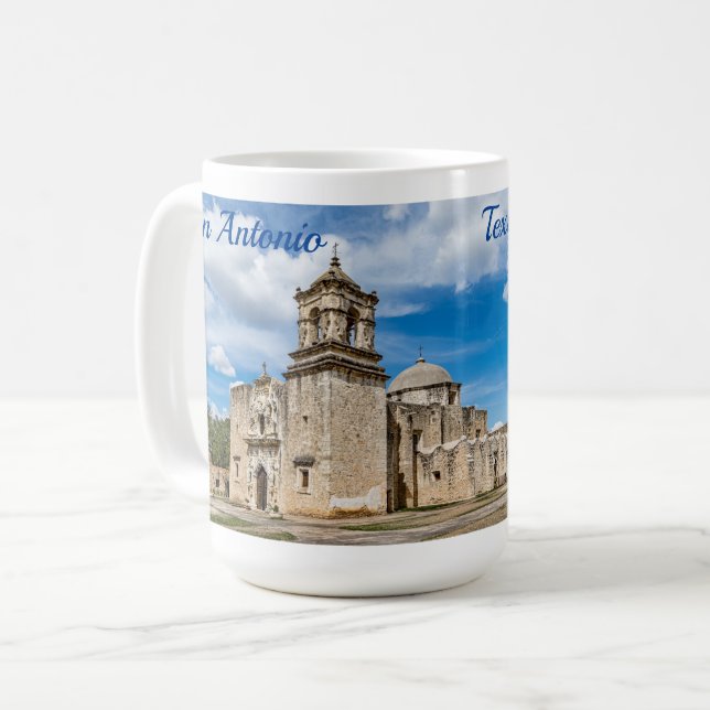 Caneca de Café Mission San Jose, San Antonio (Frente Esquerda)