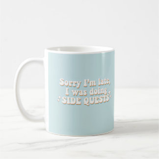 Caneca De Café Missões Paralelas - Humor de Jogador Relatável