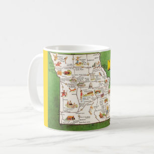 Caneca De Café Missouri Map Mug