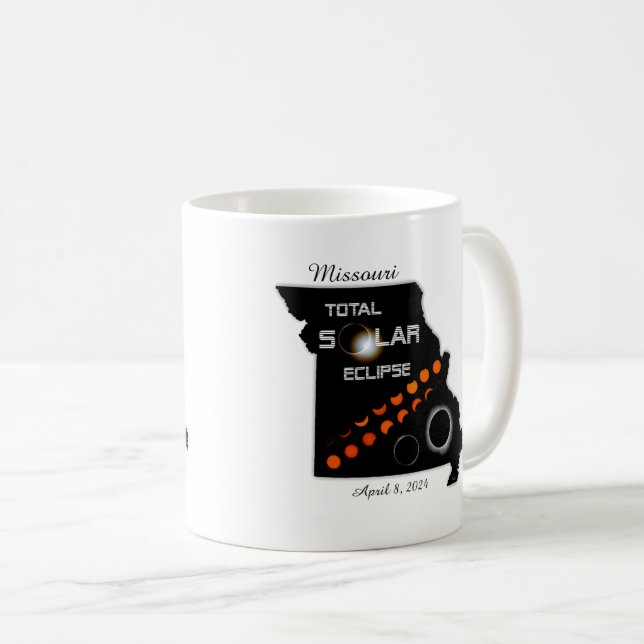 Caneca De Café Missouri Solar Eclipse Classic Mug (Frente Esquerda)