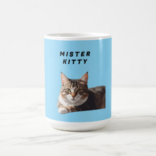 Caneca De Café Mister Kitty – Design de Personagem de Gato Fofo