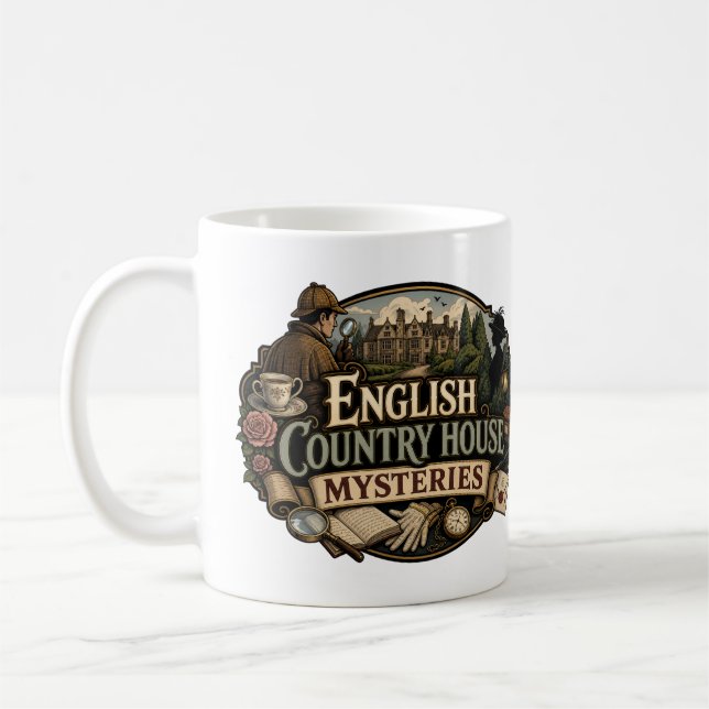 Caneca De Café Mistérios da Casa de Campo Inglesa (Esquerda)