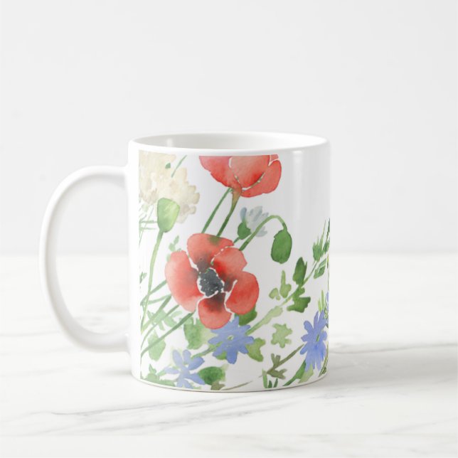 Caneca De Café Mistura de Flores Silvestres (Esquerda)