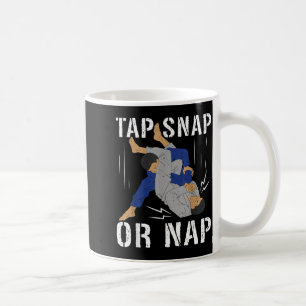Caneca De Café Mistura de Jiu Jitsu Brasileiro Tap Snap ou Soneca