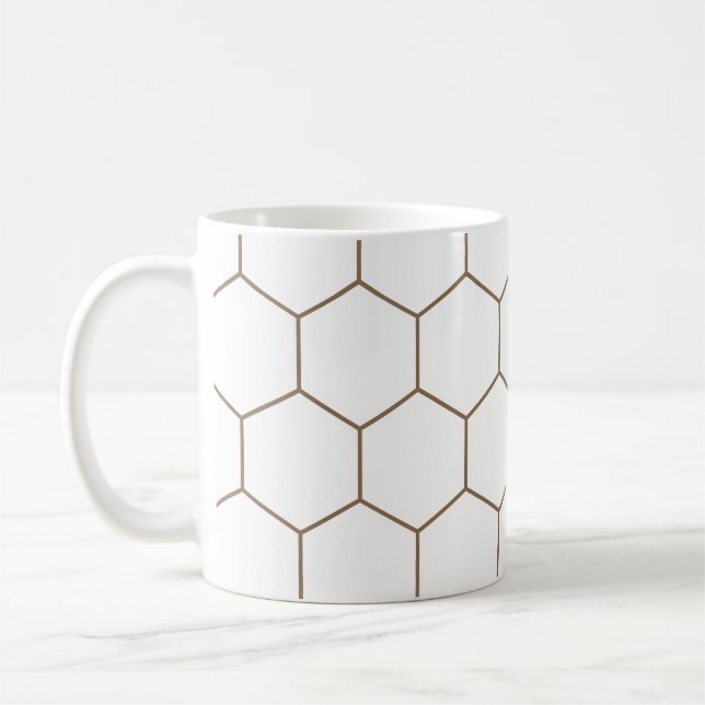 Caneca De Café Mistura Geométrica & Combine (Esquerda)