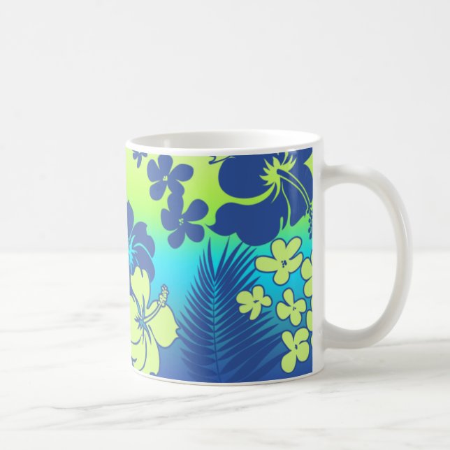 Caneca De Café Mistura Kona Hibisco Havaiano (Direita)