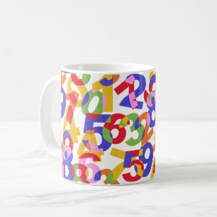 Caneca De Café Misturar números de cores