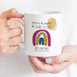 Caneca De Café Misturar Rainbow Weather Melhor Professora De Todo<br><div class="desc">Caneca de café personalizada para o melhor professor de todos os tempos! Esta moda design do arco-íris tem um rabisco giro, sol e chuva com tipografia de fontes magras. O texto diz "seja qual for o tempo que brilharmos juntos o melhor professor de todos os tempos" e está pronto para...</div>
