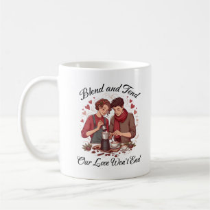 Caneca De Café Misture e tenda nosso amor não vai acabar