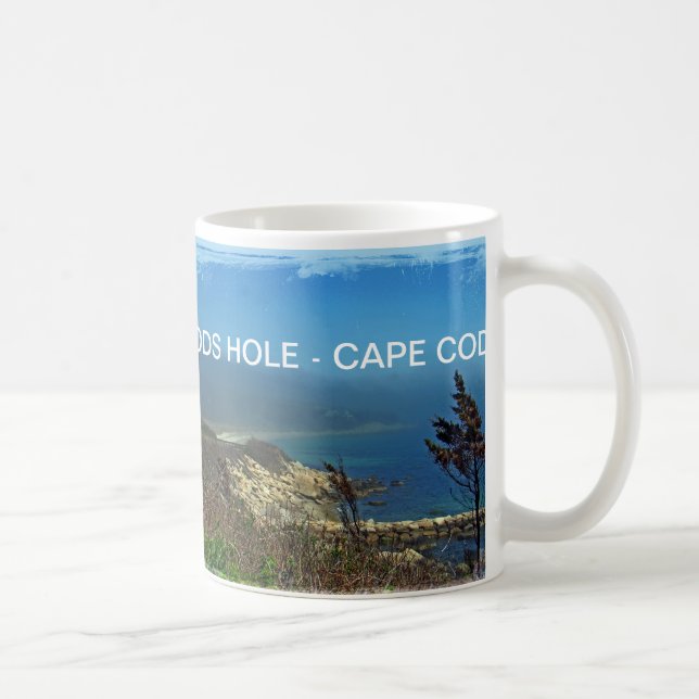 Caneca De Café Misty Morning em Nobska Point - MÃES de Cape Cod (Direita)