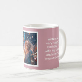 Caneca De Café Misty Rosa Happy Birthday Coffee Mug