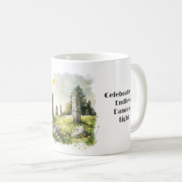 Caneca De Café Mitologia Celta e Símbolos Sun Litha