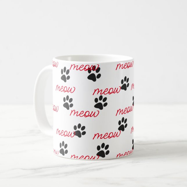 Caneca De Café Miudezas e gatas (Frente Esquerda)