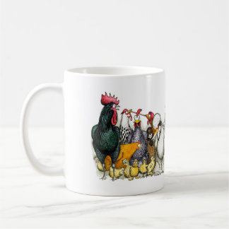 Caneca De Café Mixed breeds of chicken and poultry mug