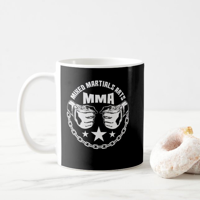 Caneca De Café Mixed Martial Arts MMA (Com Donut)