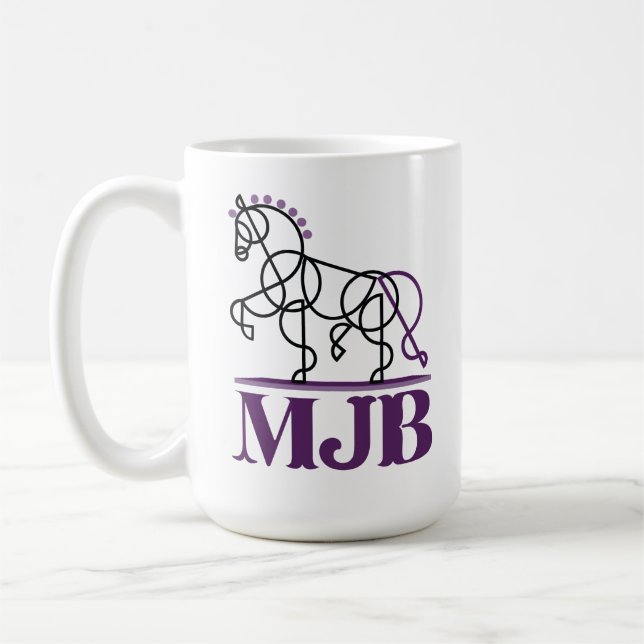 Caneca De Café MJB logotipo (Esquerda)
