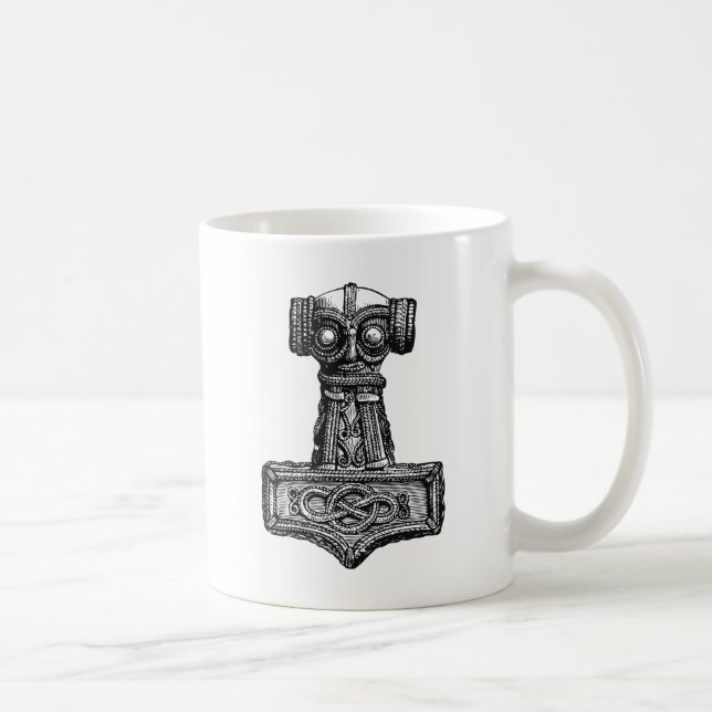 Caneca De Café Mjolnir: O martelo do Thor (Direita)