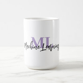 Caneca De Café ML White Mug – For Machine Learning Lovers 💜☕