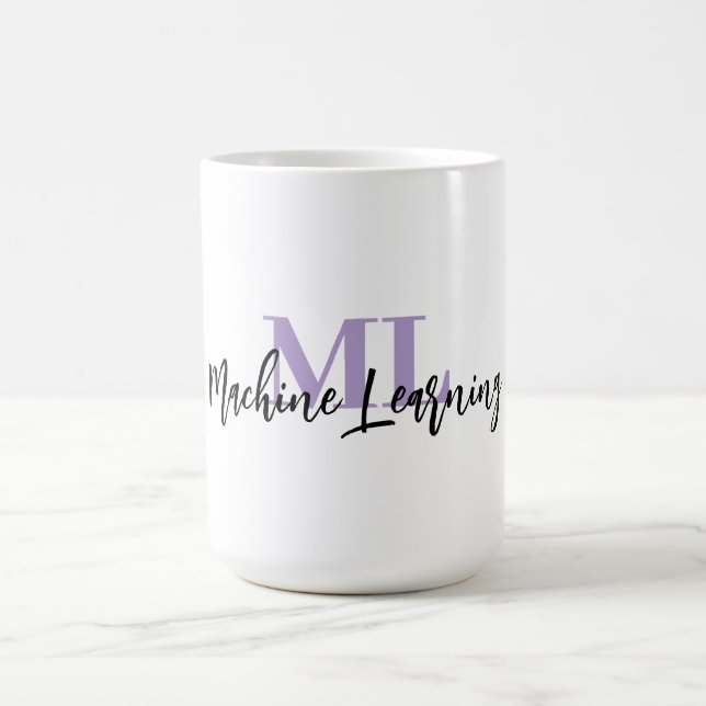 Caneca De Café ML White Mug – For Machine Learning Lovers 💜☕ (Centro)