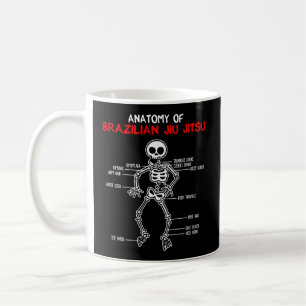 Caneca De Café Mma Grappling Anatomy Do Bjj Jiu Jitsu