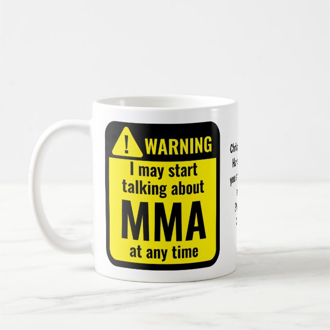 Caneca De Café MMA Personalizado Divertido (Esquerda)