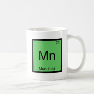 Caneca De Café Mn - Camiseta engraçada com símbolo do elemento qu