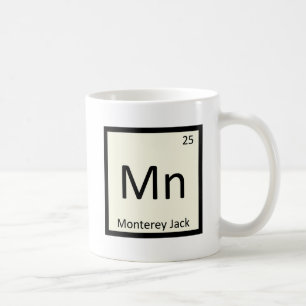 Caneca De Café Mn - Monterey Jack Cheese Chemistry Mesa periódic