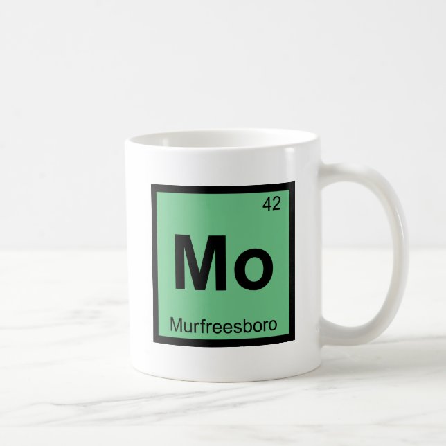 Caneca De Café Mo - Murfreesboro Tennessee Símbolo da Química (Direita)