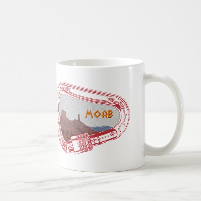 Caneca De Café Moab Subindo Carabiner (Direita)