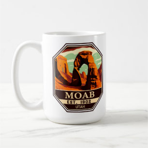 Caneca De Café Moab Utah Vintage Sunset Arches Adventure no exter