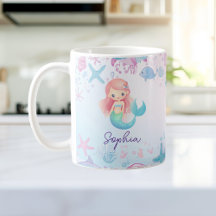 Moças de Sereia Bonitas Personalizadas Mug