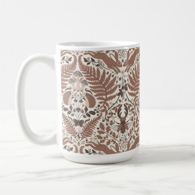 Caneca De Café Mocha mousse floresta/Florestas florestais e plant (Esquerda)
