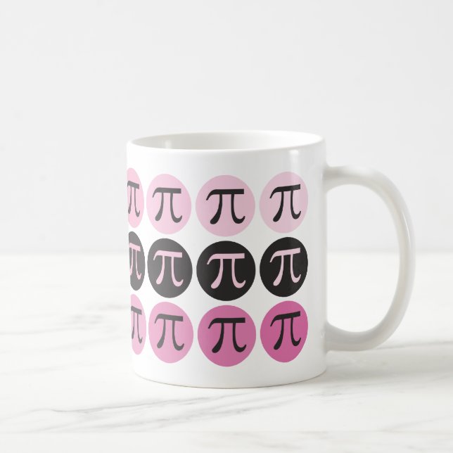 Caneca De Café Mod Pi - Pi Rosa Pi Gift Mug (Direita)