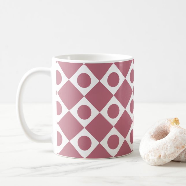 Caneca De Café Mod Retro 60's Wildberry (Com Donut)