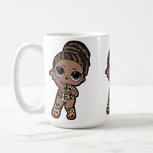 Caneca De Café Moda Adorável Infantil - Macacão estampado de tigr (Esquerda)